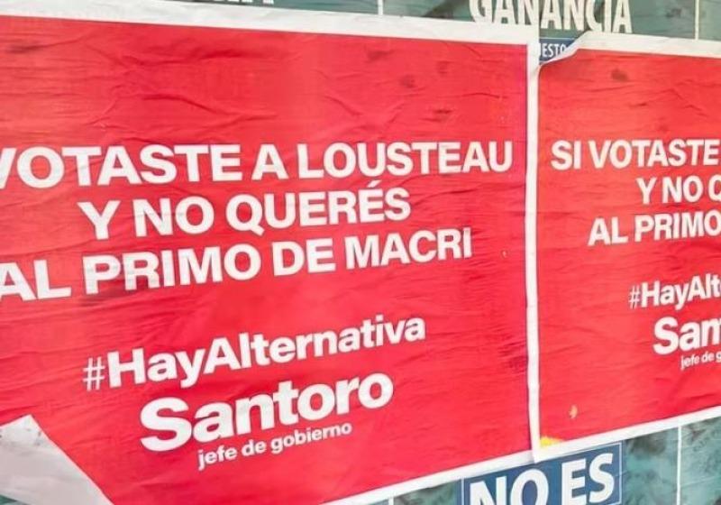 Santoro y una sugestiva campaña para captar el electorado de Martín