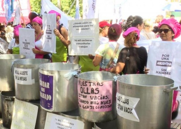 Organizaciones Sociales Marchan Al Ministerio De Capital Humano Ante La Emergencia Alimentaria